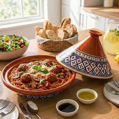 Tunisian Tagine Hand-made & Hand-Painted