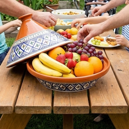 Tunisian Tagine Hand-made & Hand-Painted