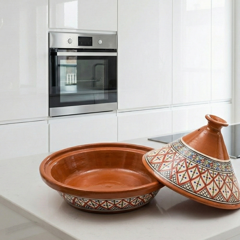 Tunisian Tagine Hand-made & Hand-Painted