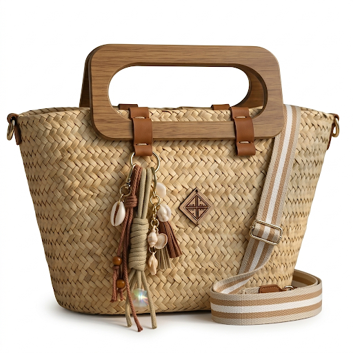 Fairouz Woven Basket Bag