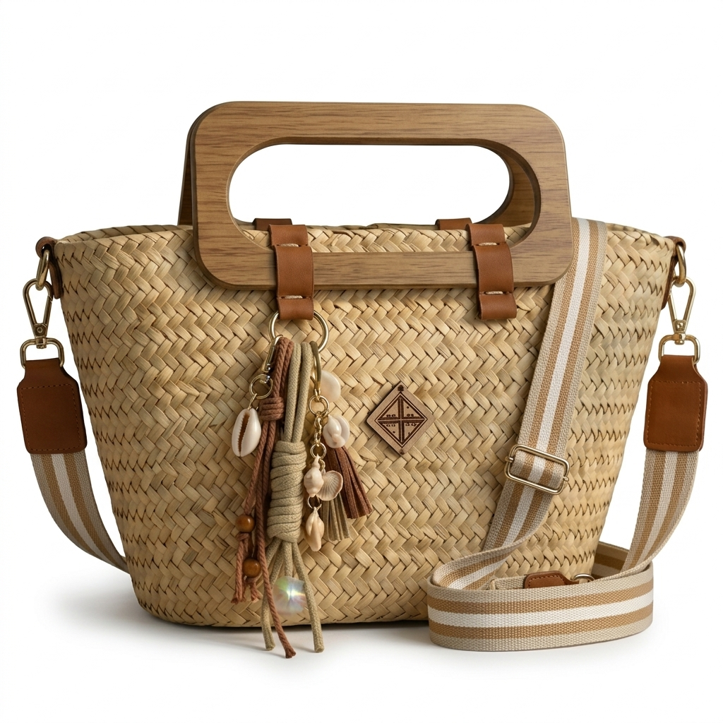 Fairouz Woven Basket Bag
