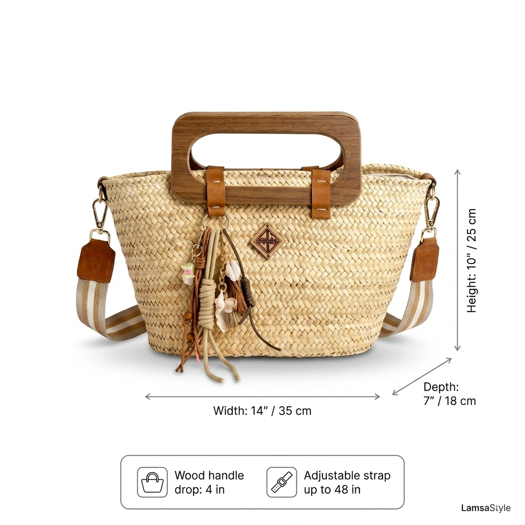 Fairouz Woven Basket Bag